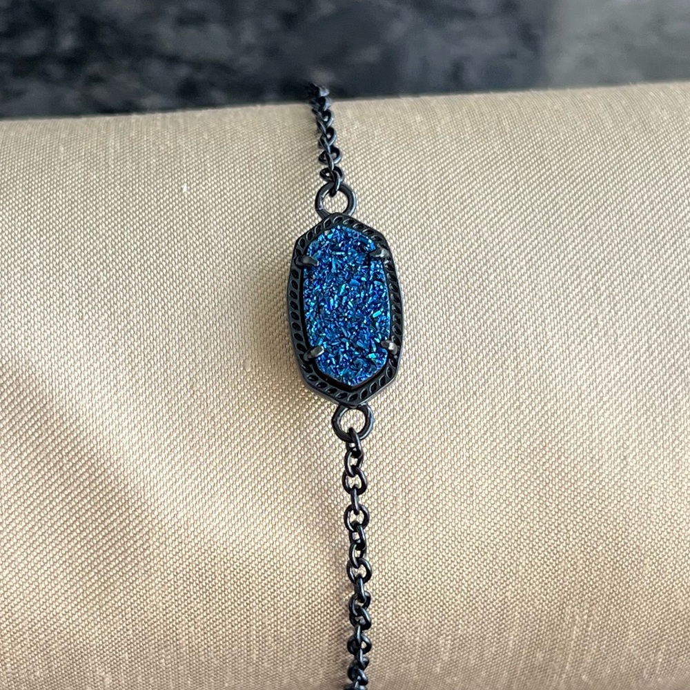 Blue Drusy Bracelet